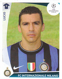 Lucio Internazionale Milano samolepka UEFA Champions League 2009/10 #369